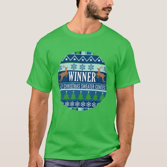Ugly Christmas Sweater Contest Winner 1st place (Front)