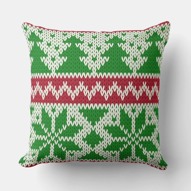 Ugly Christmas Sweater Cushion (Front)