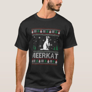 Ugly Christmas Sweater Design Funny Meerkat Ugly X
