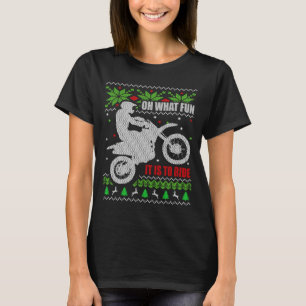 Ugly Christmas Sweater Dirt Bike Motorcycle Motocr