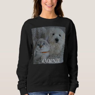 Ugly Christmas Sweater. Dog Cat Photo Name Custom Sweatshirt