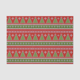 Ugly Christmas Sweater Fair Isle Tissue Paper
