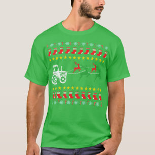 Ugly Christmas Sweater for Farmer Tractor