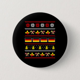 Ugly Christmas Sweater Germany Flag 6 Cm Round Badge