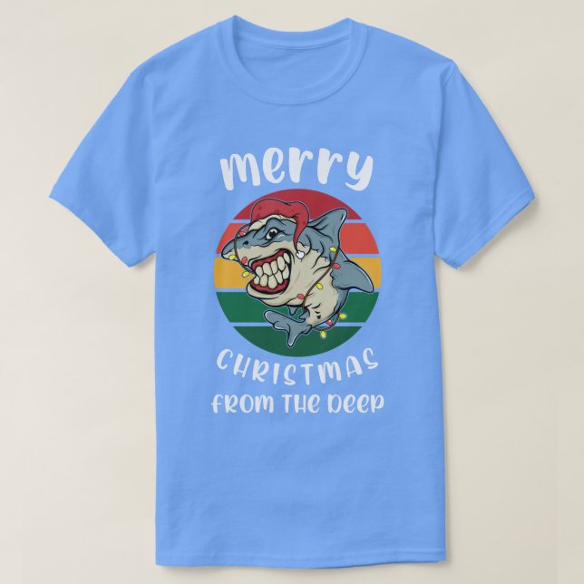 Ugly Christmas Sweater Graphic Design For Shark Or (Design Front)
