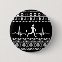 Ugly Christmas sweater heartbeat running run