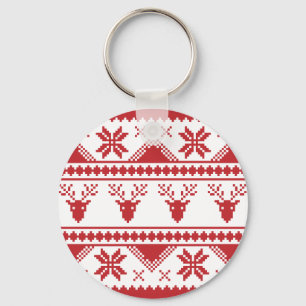 ugly christmas sweater key ring