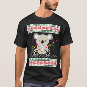 Ugly Christmas Sweater Koala Bear W Xmas Lights Ko