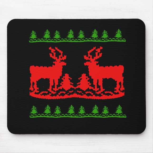 Ugly Christmas Sweater Mouse Mat (Front)