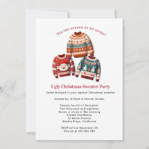Ugly Christmas Sweater Party Invitation