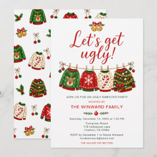 Ugly Christmas Sweater Party Invitation