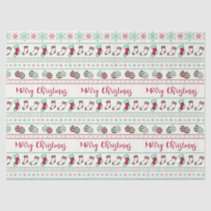 Ugly Christmas Sweater Pattern Holiday Tissue Paper