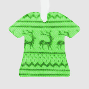 Ugly Christmas Sweater pattern Ornament