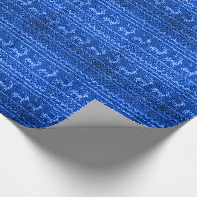 Ugly Christmas Sweater pattern Wrapping Paper (Corner)