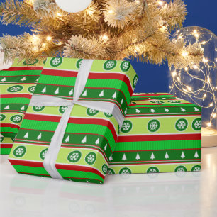 Ugly Christmas Sweater Pattern Wrapping Paper