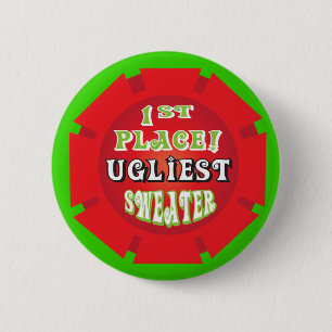 Ugly Christmas Sweater Pin Award