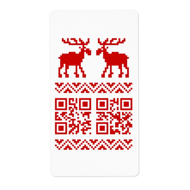 Ugly Christmas Sweater QR Code Happy New Year ! (Front)