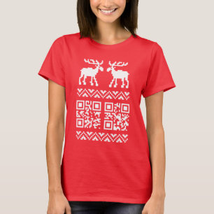 Ugly Christmas Sweater QR Code Happy New Year !