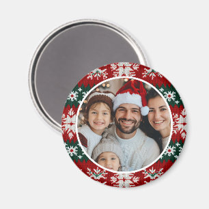 Ugly Christmas Sweater Red And Green Magnet