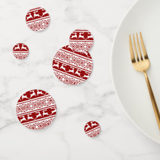 Ugly Christmas Sweater Reindeer Confetti