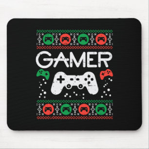 Ugly Christmas Sweater Retro Video Game Xmas Boys  Mouse Mat