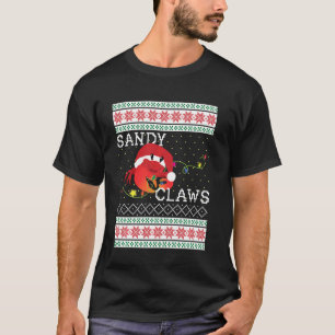 Ugly Christmas Sweater Sandy Claws Crab Lovers Fun