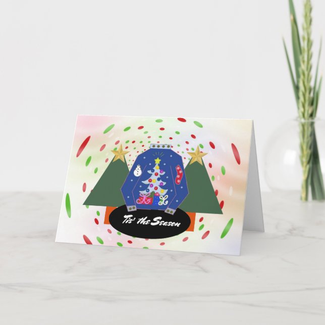 Ugly Christmas Sweater Season Nostalgia Holiday Card (Front)