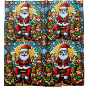 Ugly Christmas Sweater Shower Curtain
