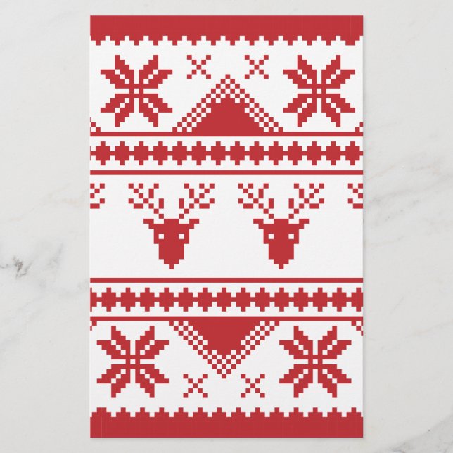 ugly christmas sweater stationery (Front)