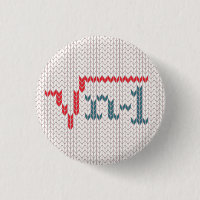 Ugly Christmas Sweater Stats Joke Button