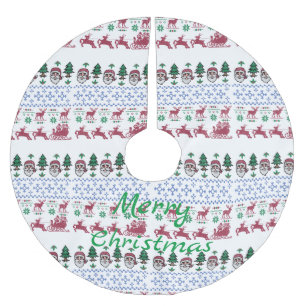 Ugly Christmas Sweater-Style Thunder_Cove Brushed Polyester Tree Skirt