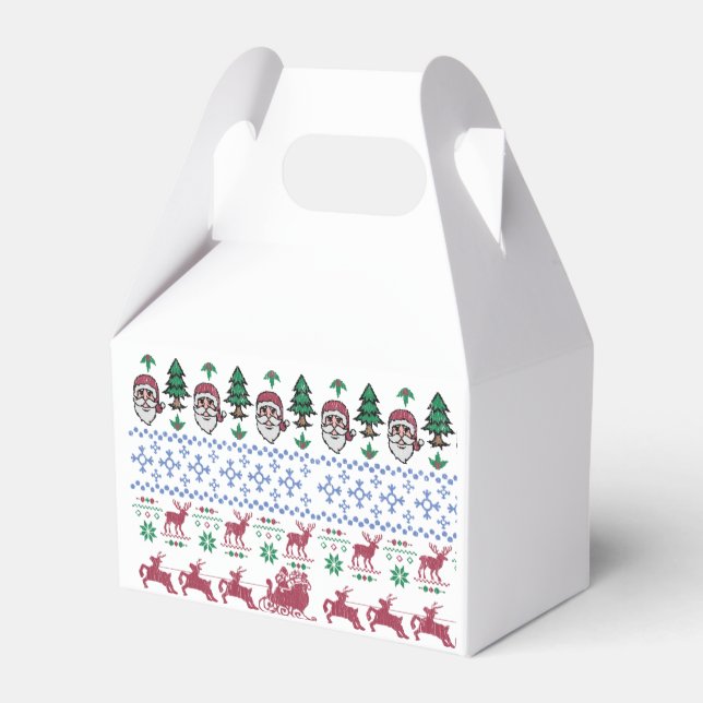 Ugly Christmas Sweater-Style Thunder_Cove Favour Box (Back Side)