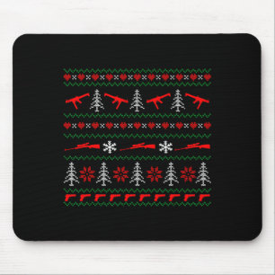 Ugly Christmas Sweater Tactical Merry Christmas  Mouse Mat