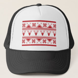 ugly christmas sweater trucker hat