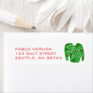 Ugly Christmas Sweater Xmas CUSTOM Mailing Address