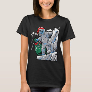 Ugly Christmas Sweater Yeti Santa And Mountain