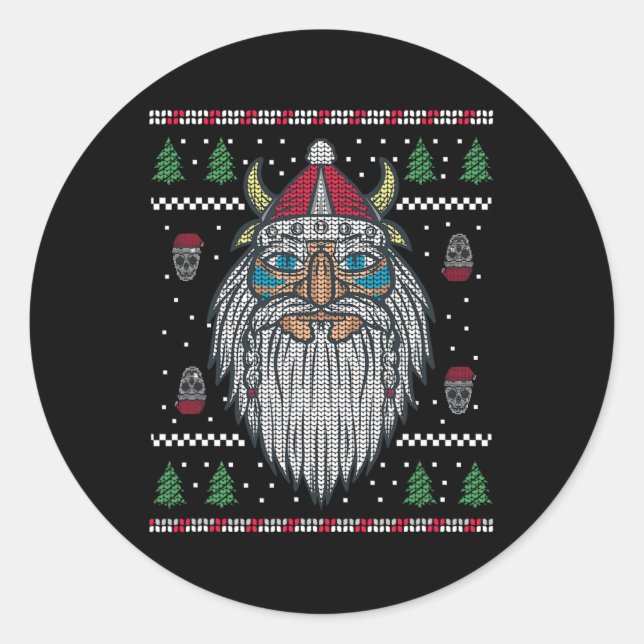 Ugly Christmas Sweaters 1  Classic Round Sticker (Front)