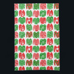 Ugly Christmas Sweaters Holiday Pattern Tea Towel<br><div class="desc">Decorate your kitchen with this fun holiday dish towel. Makes a great christmas,  housewarming or wedding gift! 
You can customise it and add text too.
Check my shop for lots more colours and patterns!</div>