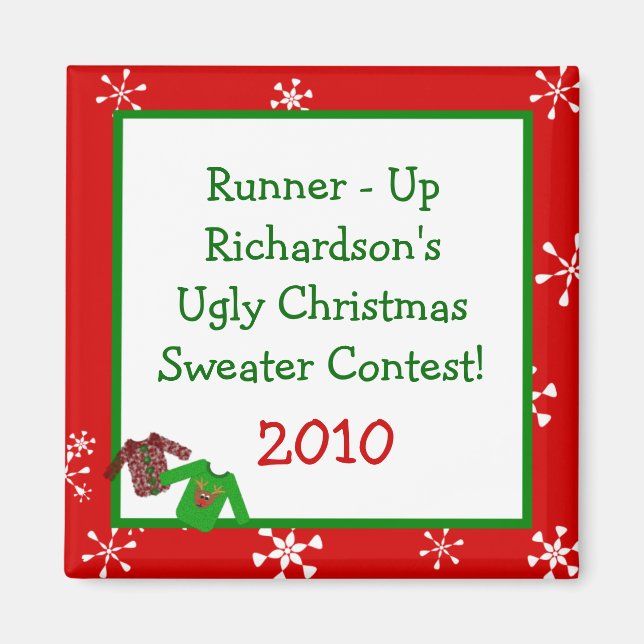 Ugly Christmas Sweaters Small Sweaters Magnets (Front)