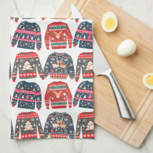 Ugly Christmas Sweaters Tea Towel