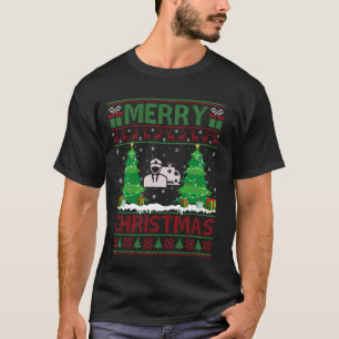 Ugly Christmas Tree Lighting Ambulance Driver Ugly T-Shirt