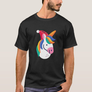 ugly christmas unicorn santa claus fantasy funny x T-Shirt