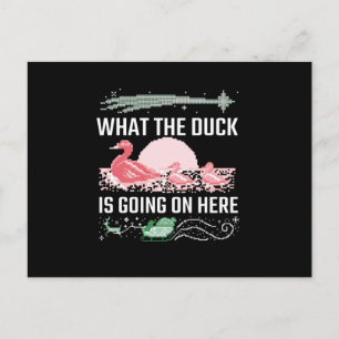 Ugly Christmas - What The Duck Postcard