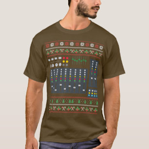 Ugly Christmas X-mas Mixer Dj New Year Santa Claus T-Shirt