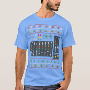 Ugly Christmas X-Mas Mixer DJ New Year Santa Claus T-Shirt