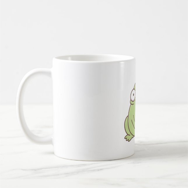 Ugly Cute Frog Prince Coffee Mug (Left)