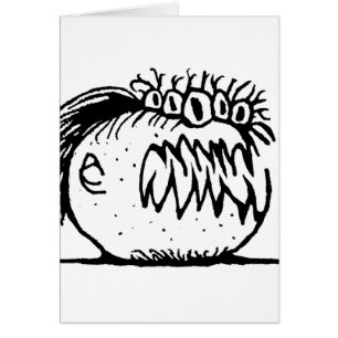 Ugly fantasy monster drawing
