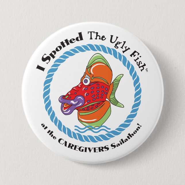 Ugly Fish Button (Front)
