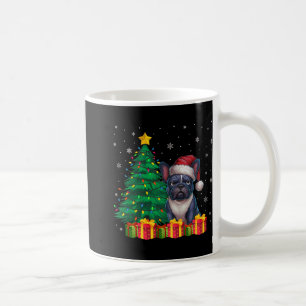 Ugly French Bulldog Santa Hat Christmas Lights Dog Coffee Mug