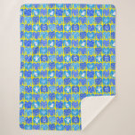 Ugly Hannukah Sweaters Cute Holiday Pattern Sherpa Blanket<br><div class="desc">Decorate your home with this hand drawn pattern blanket. Makes a great holiday,  housewarming,  birthday or wedding gift! You can customise it and add text too. Check my shop for lots more colours and patterns!</div>